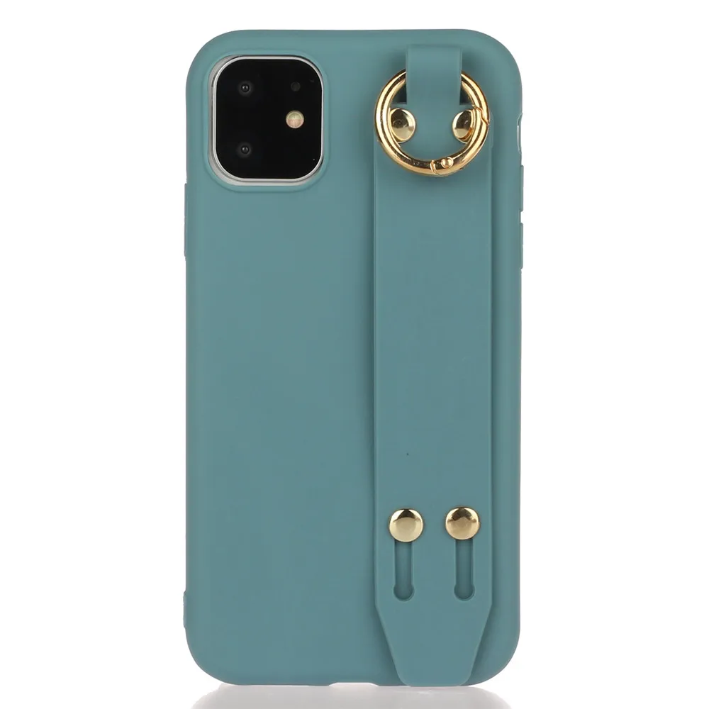 Силиконовый чехол для iphone 11 Pro мягкий из ТПУ ярких цветов X XS Max 8 7 6 6s Plus с повязка на