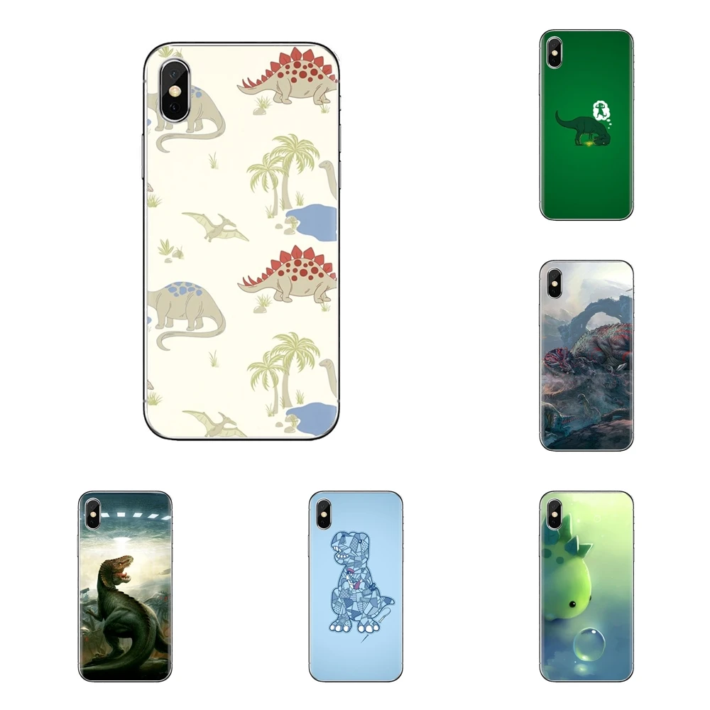 For iPhone XS Max XR X 4 4S 5 5S 5C SE 6 6S 7 8 Plus Samsung Galaxy J1 J3 J5 J7 A3 A5 Dino Wallpapers Silicone Phone Cases Cover |
