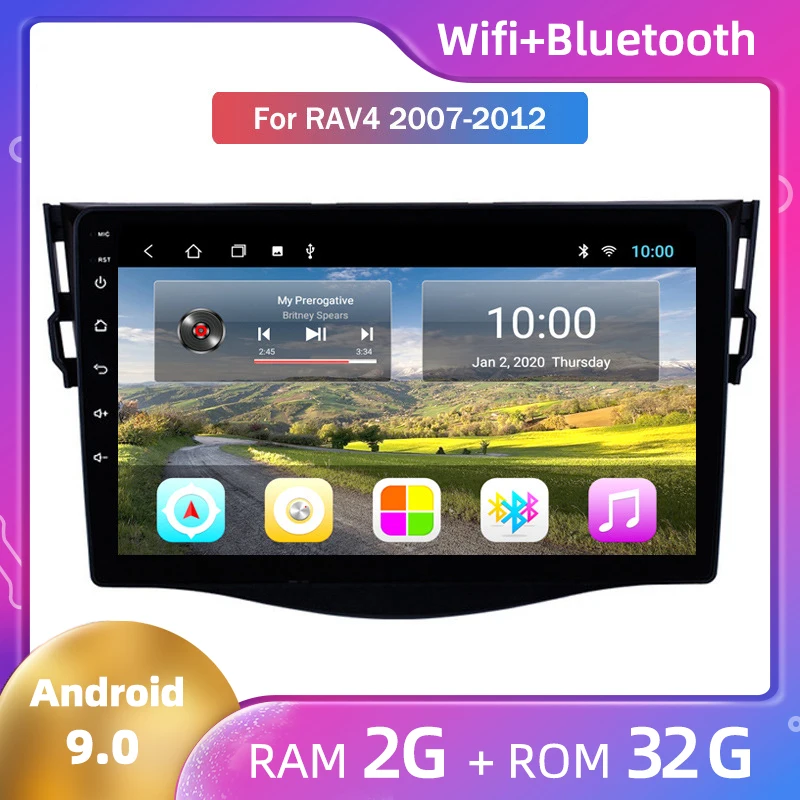 Популярный автомобильный радиоприемник мультимедийный видеоплеер с GPS для Toyota