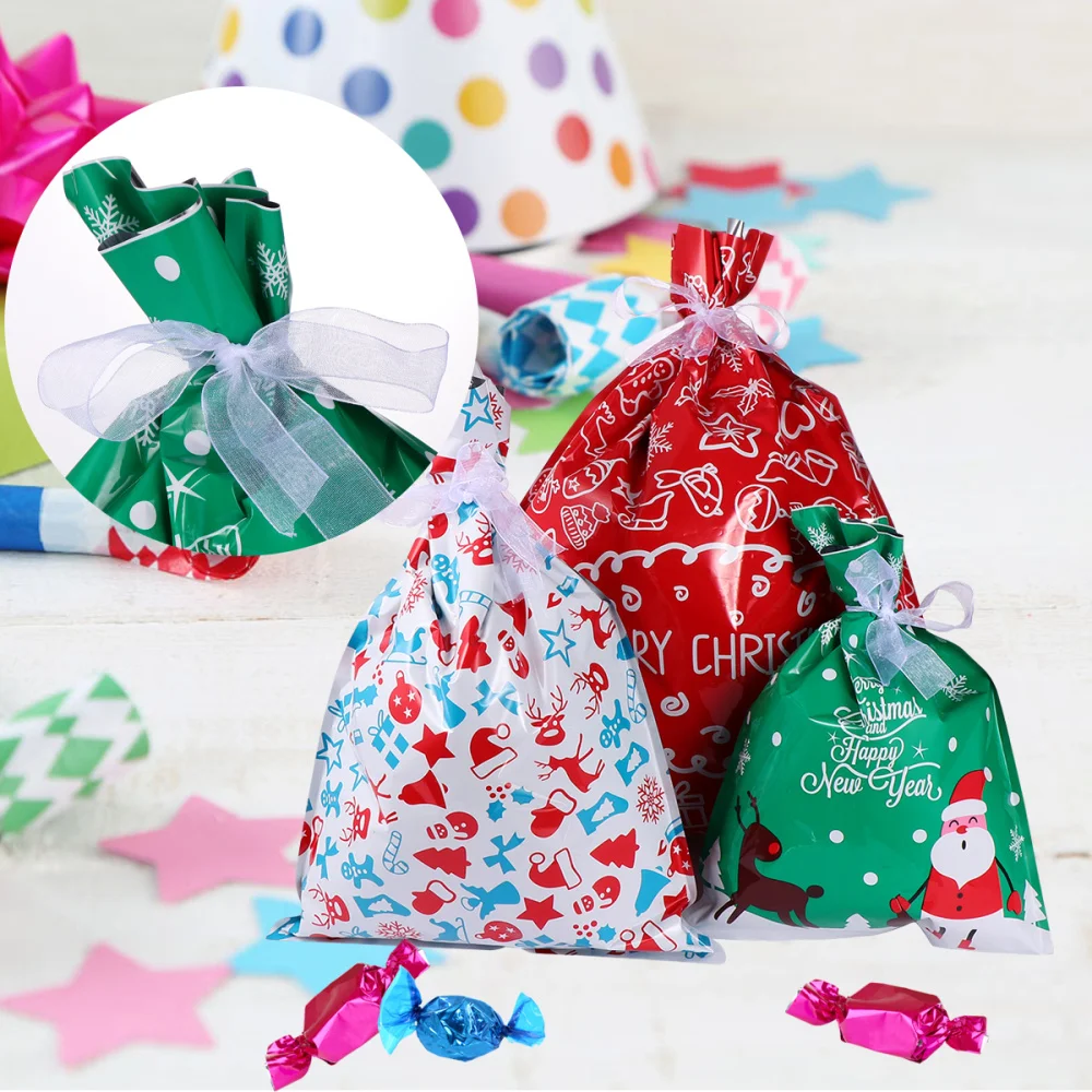 Милые пакеты для конфет удобные подарочные хранения детей с лентами 60 шт.|Носки и