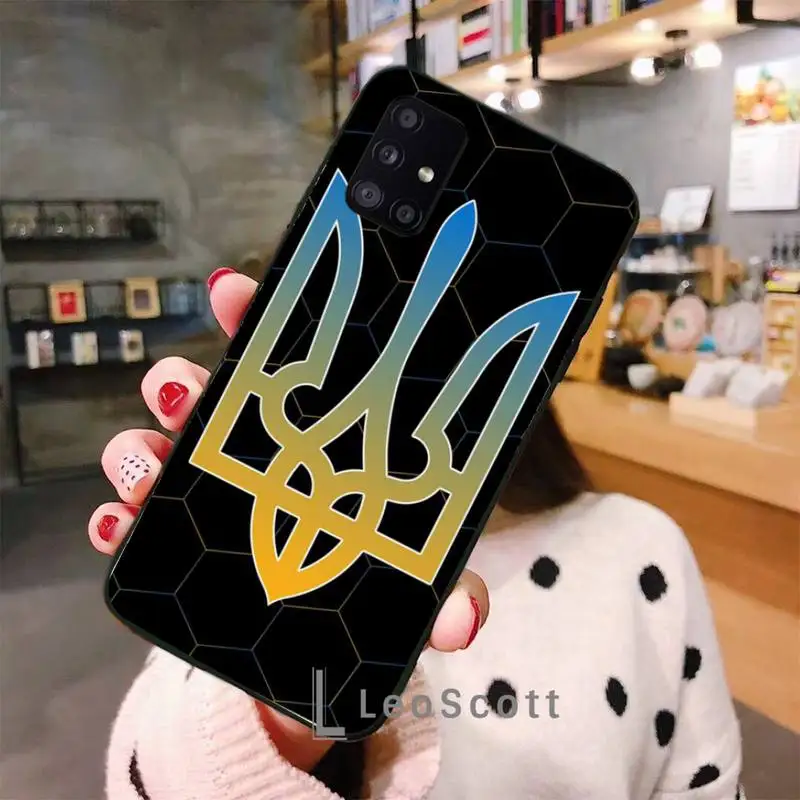 

Ukraine Flag Phone Case For Samsung A40 A50 A51 A71 A20E A20S S8 S9 S10 S20 Plus note 20 ultra 4G 5G