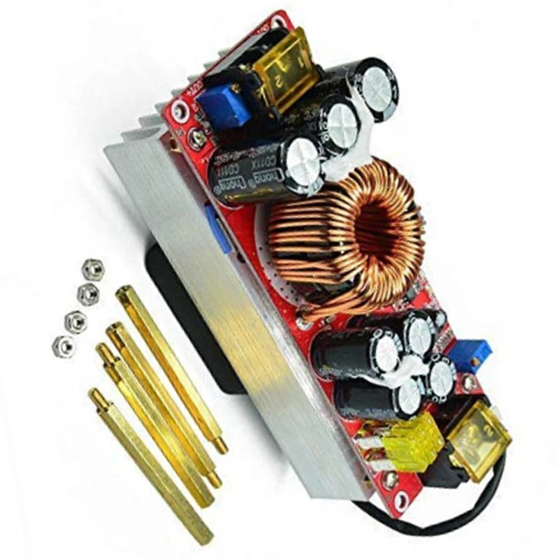 1800W 40A DC-DC DC Constant Voltage Current Boost Converter Boosts 10-60V By Fan for 12-90V Power Module | Инструменты