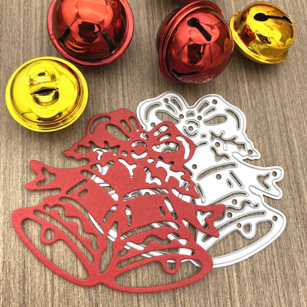 

Christmas Bell Frames Metal Cutting Dies Stencils Die Cut for DIY Scrapbooking Album Paper Card