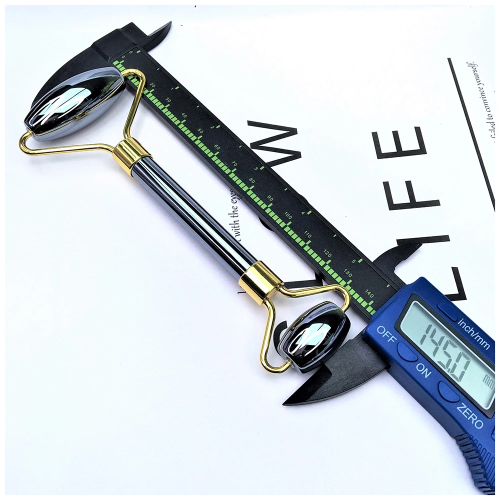 Натуральный терагерцовая энергии каменный массажер для лица массажный ролик из