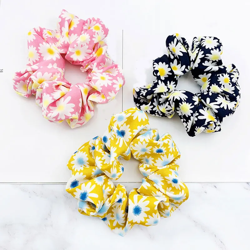 Новинка Повязка на голову с ромашками и цветами Мягкая эластичная резинка для