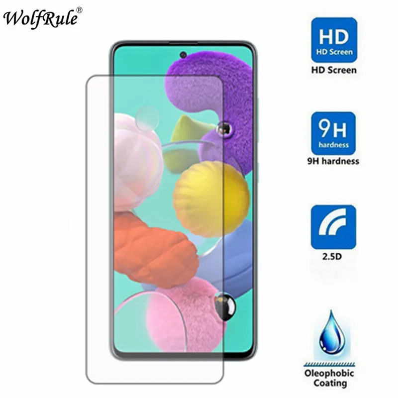 2 piezas de vidrio para Samsung Galaxy A51 Protector de pantalla para Samsung A51 vidrio templado A51 vidrio SM-A515FN 2.5D pel&iacute;cula antiara&ntilde;azos-1
