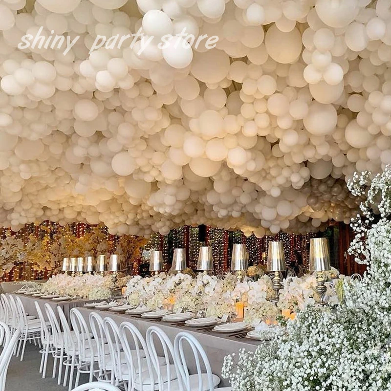 Гигантские белые круглые шары 5-36 дюймов свадебные латексные гелиевые пастельные
