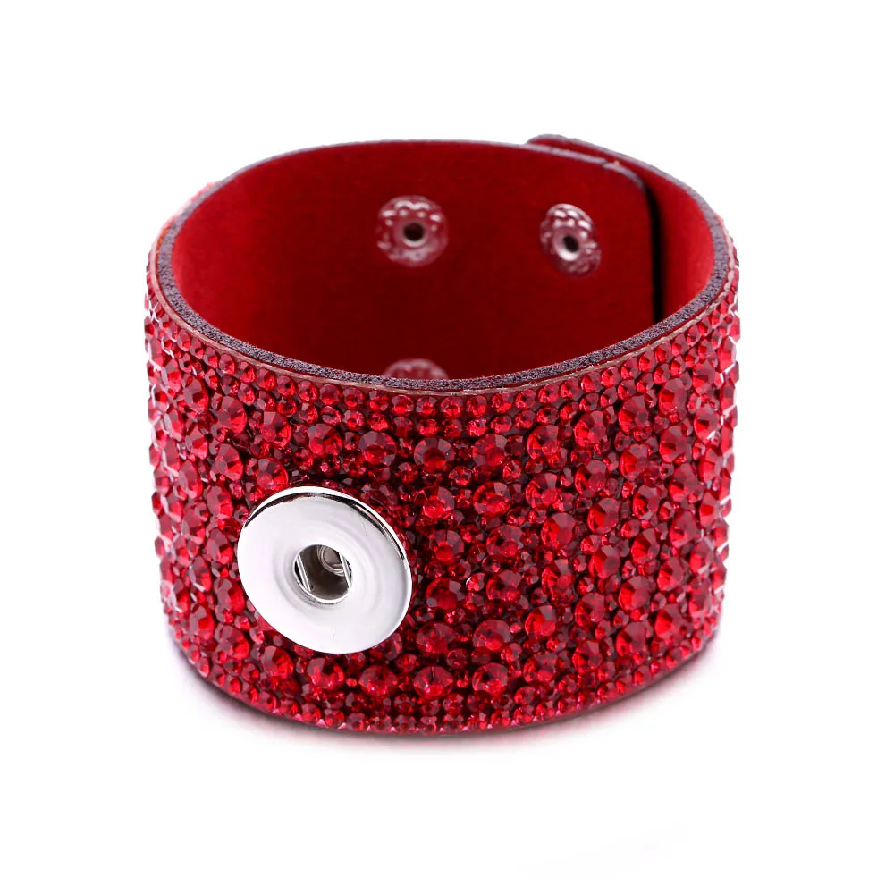 Новый кожаный браслет с застежкой для женщин бриллиантовый подходит рукоделия 18