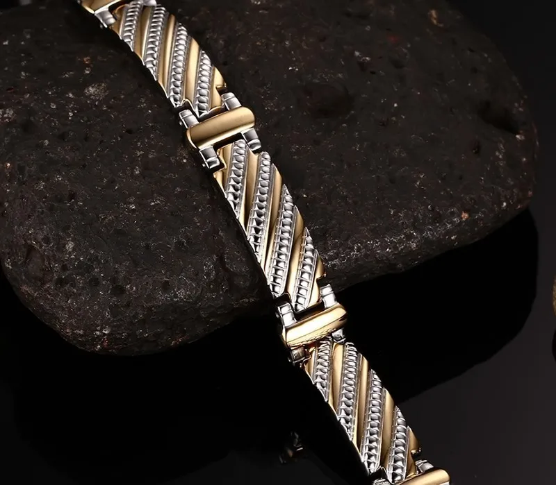 Классический магнитный браслет NHGBFT из нержавеющей стали для мужчин био-браслет