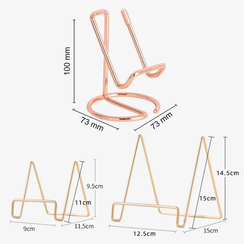 

Display Stand Nordic Iron Art Mobile Phone Tablet Computer Desktop Reading Storage Bag Storage Rack Decoration Desk Accessory