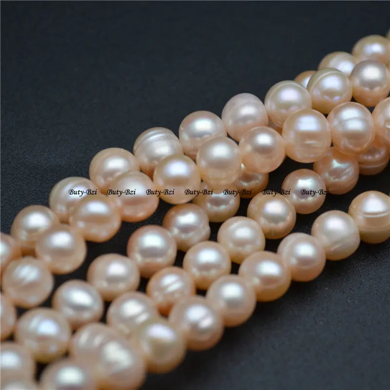 7-8 мм хорошее качество натуральный цвет шампанского перламутровый круглый шарик