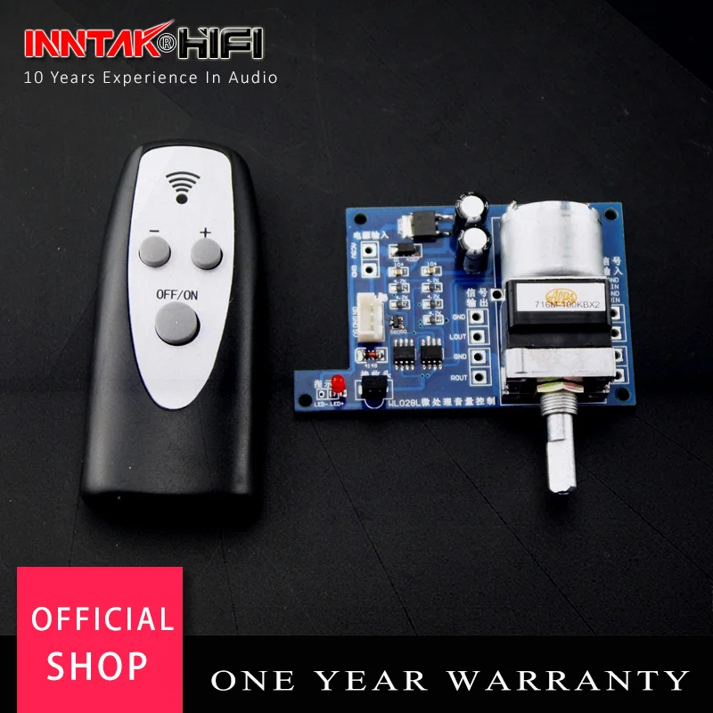 Assembeld HiFi пульт дистанционного управления громкостью Регулировка платы для аудио усилителя предусилителя(50K или 100k ALPS опционально