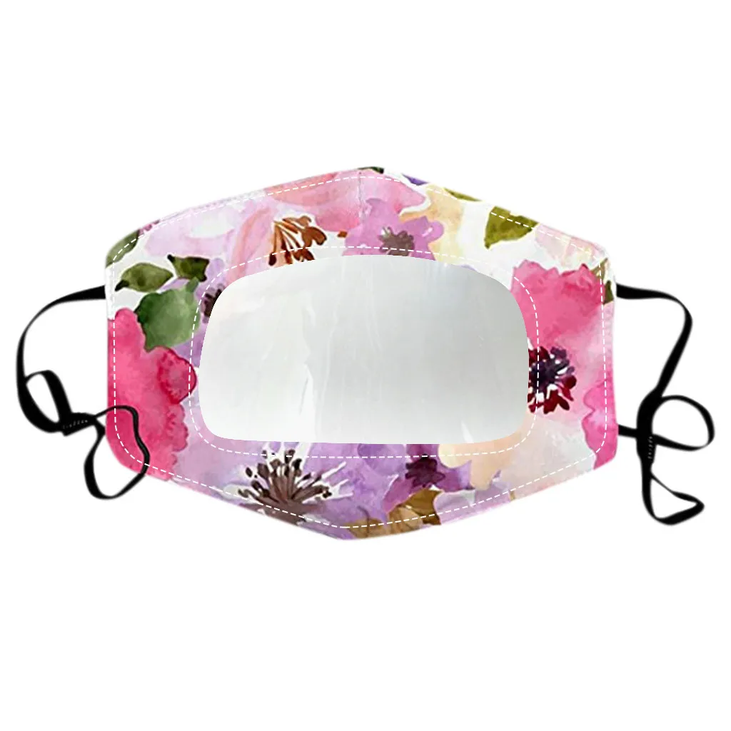 

Mask With Clear Window Visible Expression Face Cover For Deaf Mute People dust-proof Face Mask Costumes Cosplay Accessories