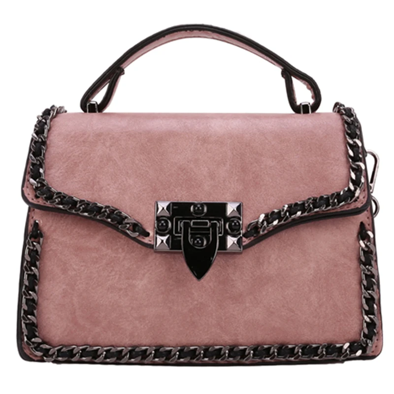 

Elegant Female Small Tote bag 2019 New High Quality PU Leather Women's Designer Handbag Lock Chain Shoulder Messenger Bag Bolsas