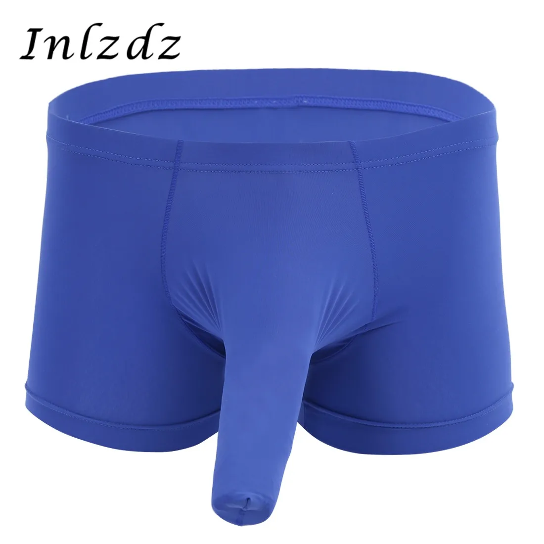 

Мужские трусы-боксеры, Экзотические трусы с закрытым пенисом, сексуальное нижнее белье