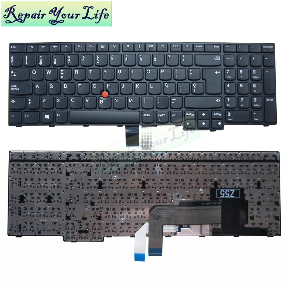 

Клавиатура для ноутбука Lenovo Thinkpad E570 E570c E575 SP испанская
