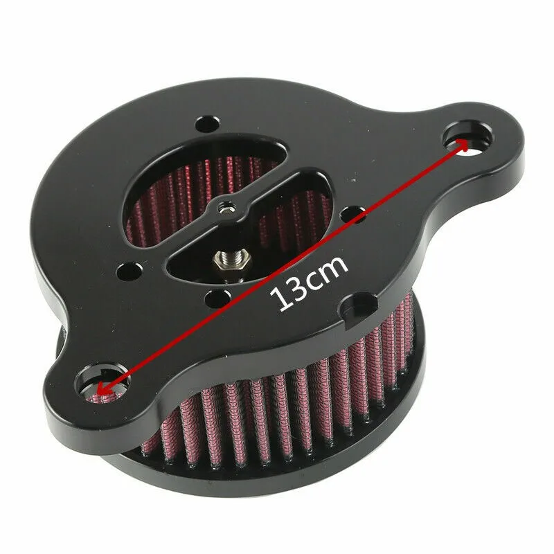 Motorcycle Black Air Cleaner Intake Filter For Harley Sportster 48 72 XL883 XL1200 04-16 |
