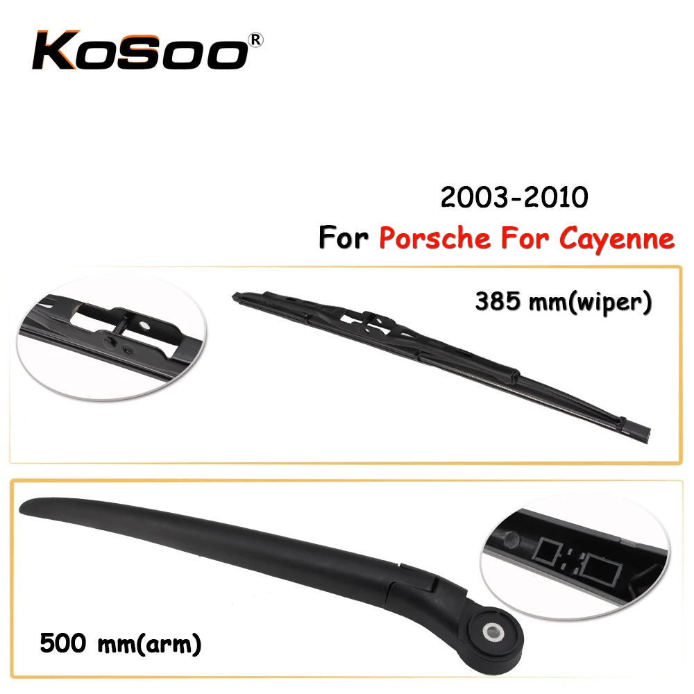 

KOSOO Auto Rear Window Windshield Wiper Blades Arm Car Wiper Blade For Porsche For Cayenne,385mm 2003-2010,Car Accessories