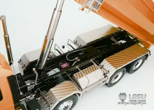 LESU 8*8 передний гидравлический самосвал грузовик 1/14 RC DIY мужская модель окрашенный