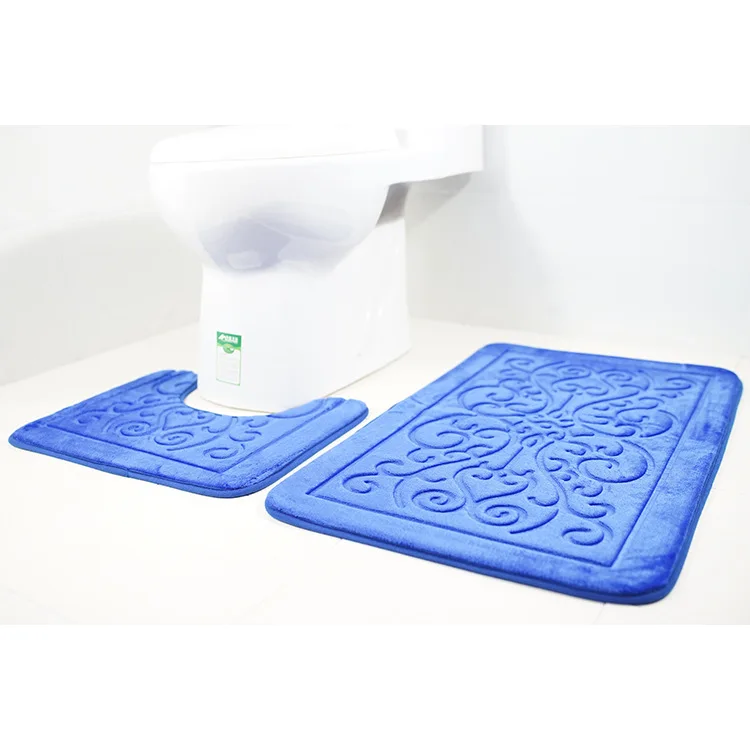 Zeegle 3D 2 предмета в наборе шт./компл. фланель туалет набор анти-скольжения Ванная