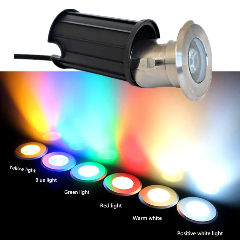 

Garden Lights Outdoor Ground Light Decking Leds IP68 Waterproof Light Mini Led Spot 12v 1W Terrace and Garden Decoration Terrace