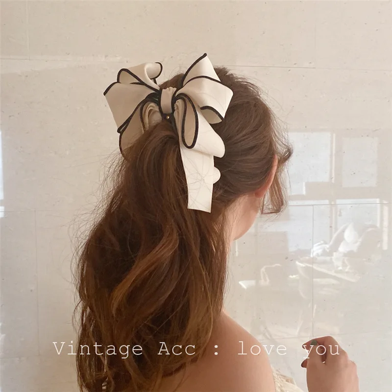 

Retro Geometric Banana Clip Bow Hairpin Fabric Temperament Hairpin Temperament Pearl Hair Accessories