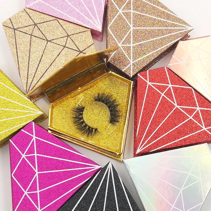 Новые ресницы 3d норковые ресница ручной работы Алмазная упаковка коробка