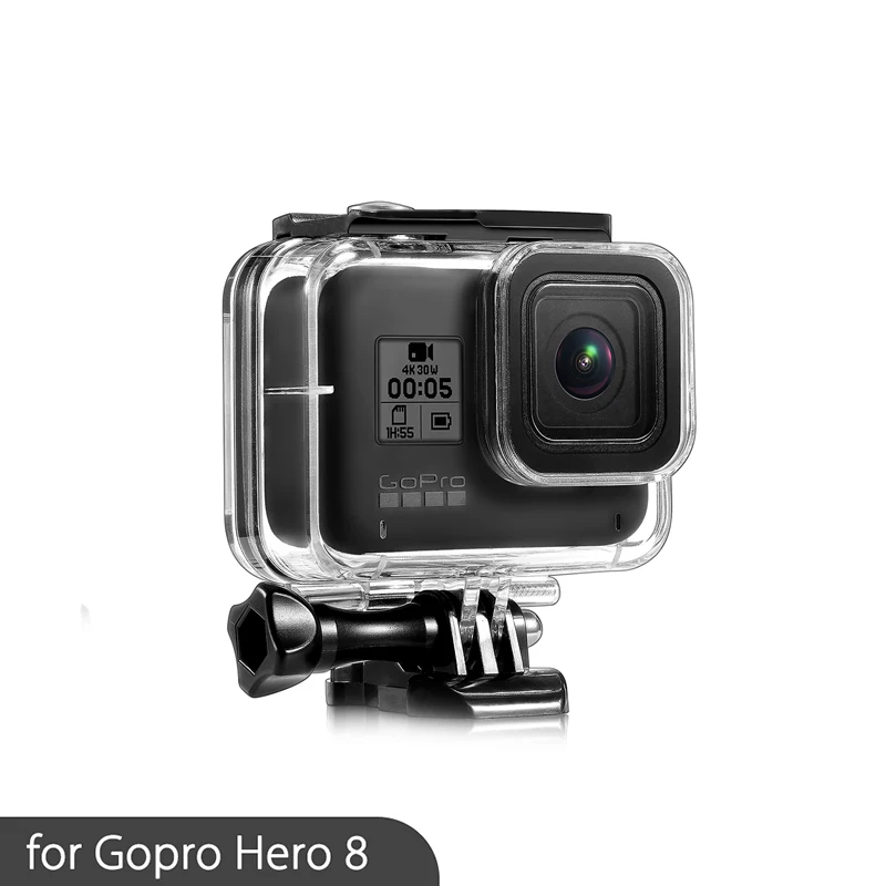 Для Gopro Hero 8 черный Водонепроницаемый чехол для подводного плавания Защитная