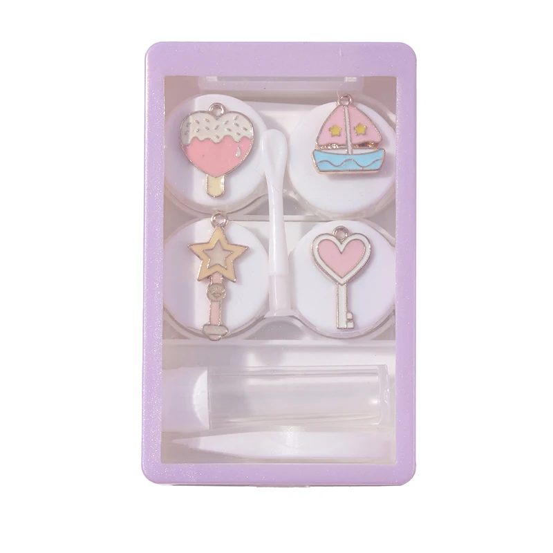 

Kit Travel Lenses Box Contact Lens Case Storage Eye Contacts Woman Cute Luxury Design Colorful Contact Lenses Contact Lenses