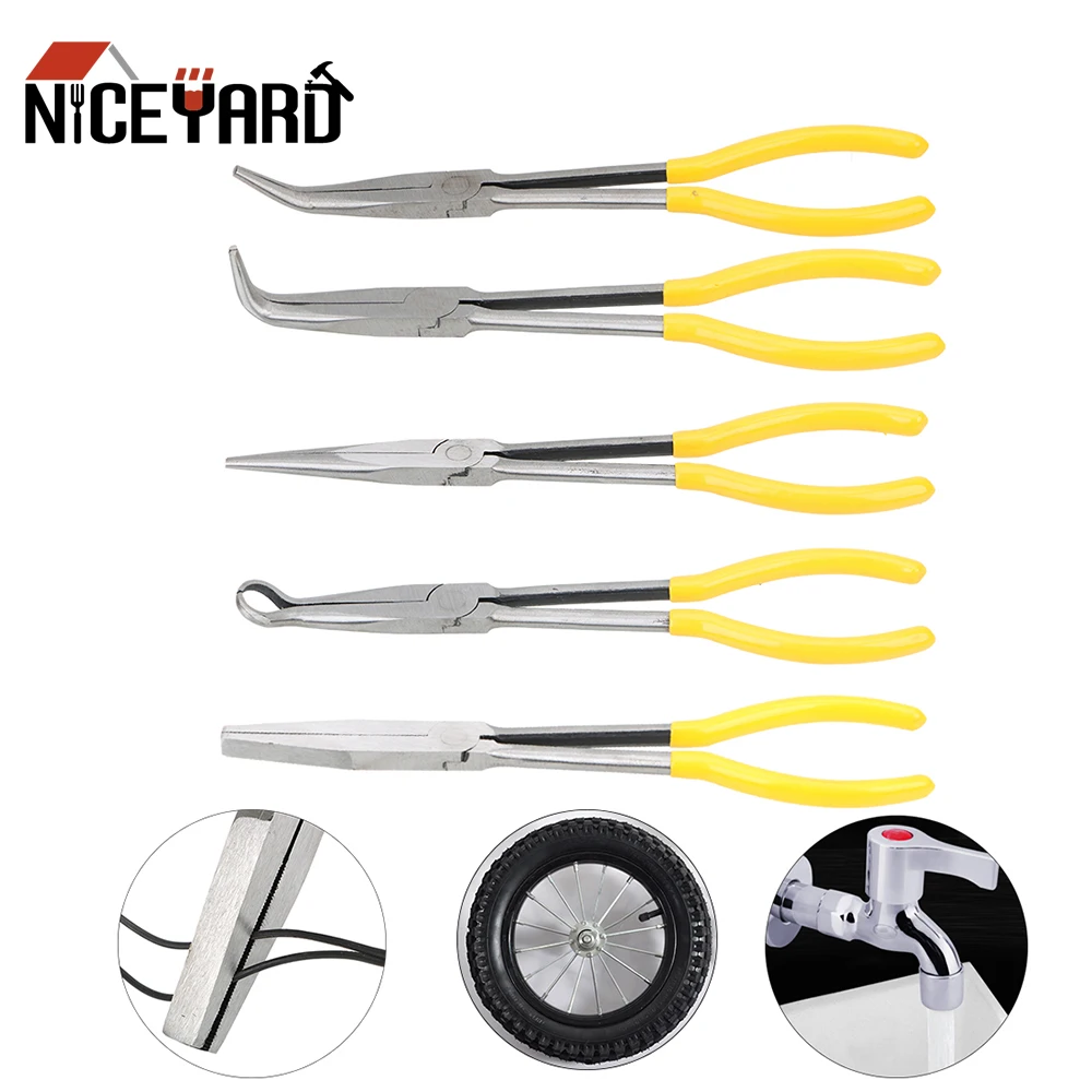 NICEYARD удлиненные носовые плоскогубцы прямые с изогнутым кончиком механическое