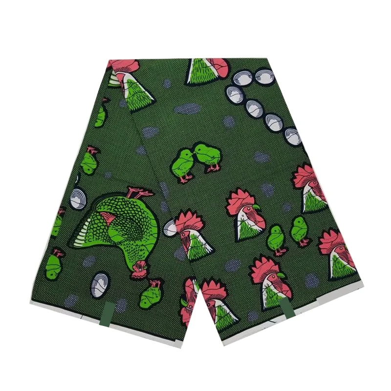 

Nigerian Style Wax Dye Clothes Material For Sewing 100%Real African Ankara Wax Dye Printed Cotton Fabric By The Yards V-L 152