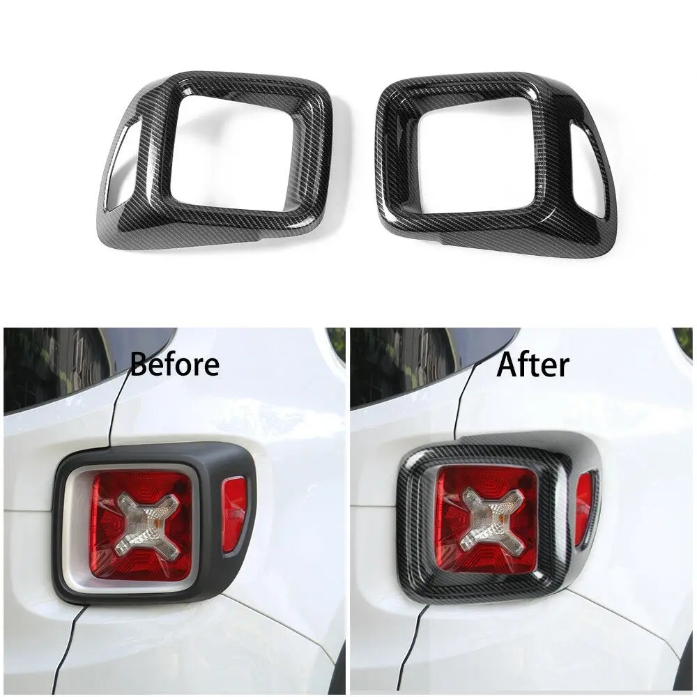 Пара Автомобильный задний светильник защита заднего фонаря рамка Накладка для