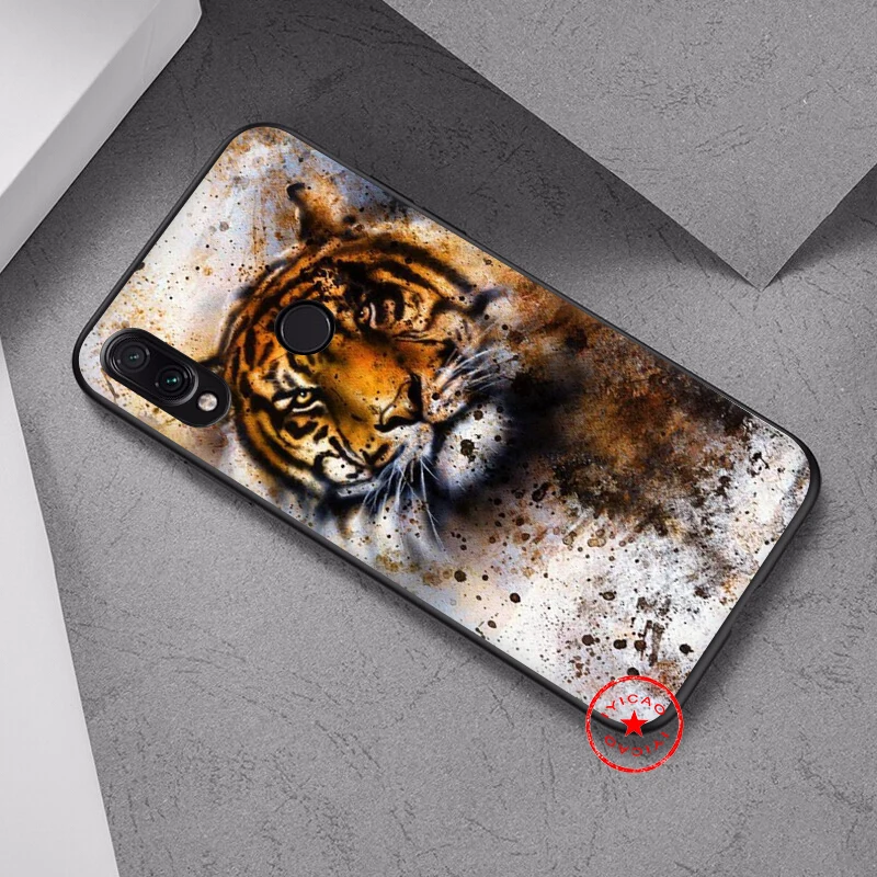 IYICAO абстрактный тигра крутые мягкий чехол для Xiaomi Redmi K20 7A 7 6 6A 5A 5 Plus 4X 4A Go Pro Чехол