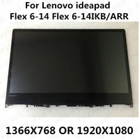 original a 14 led lcd touch screen digitizer bezel assembly for lenovo ideapad flex 6 14 flex6 14 81em 81ha 1366x768 or 1920