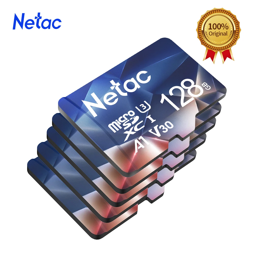 Карта памяти Netac Micro SD 64 гб 128 256 512 SD/TF флэш-карта карта U3 V30 класс 10 TF 100 MicroSD для