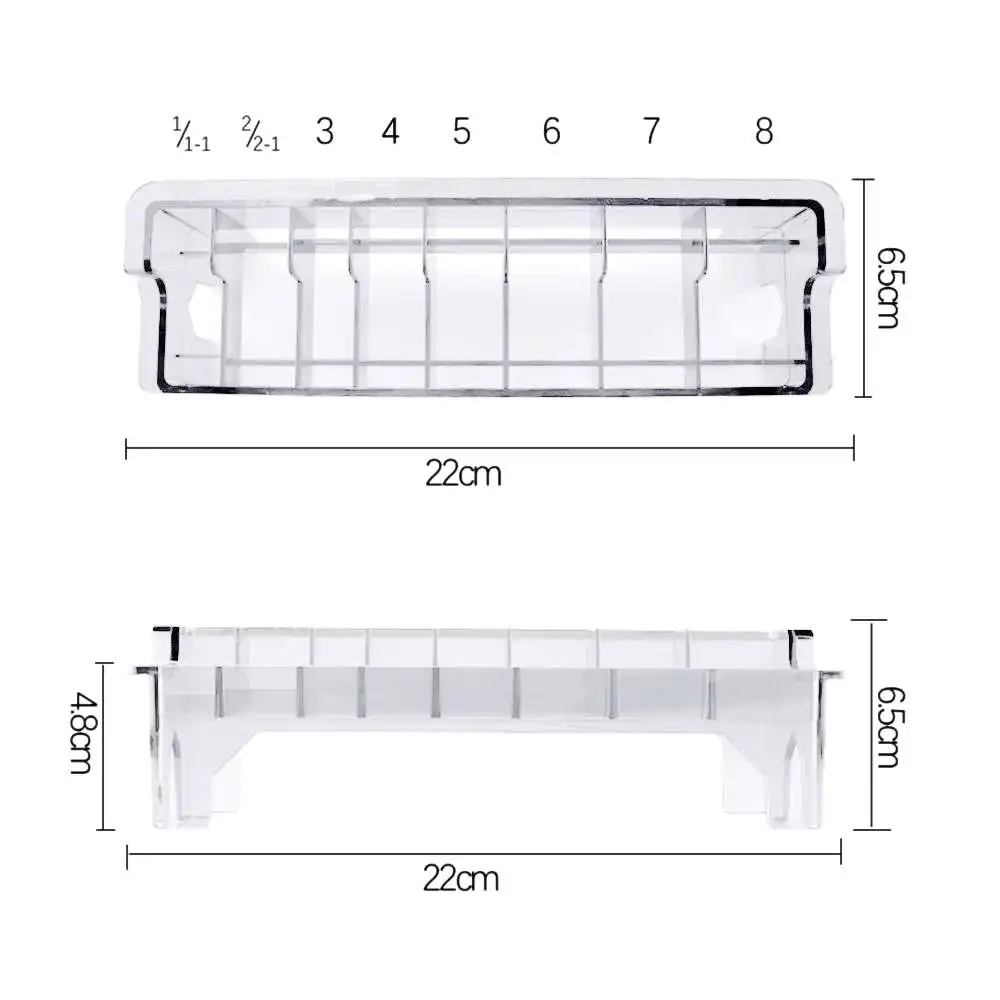 

1pc Creative New Rectangular Plastic Guide Comb Storage Box Hair Tools Supplies Organizer Suitable For Hair Salon Storage