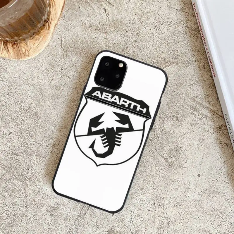 

Italy Sports Car Abarth Logo Soft Phone Cases For Iphone 6 6s 7 8 Plus XR X XS XSmax 11 12 Pro Mini Max