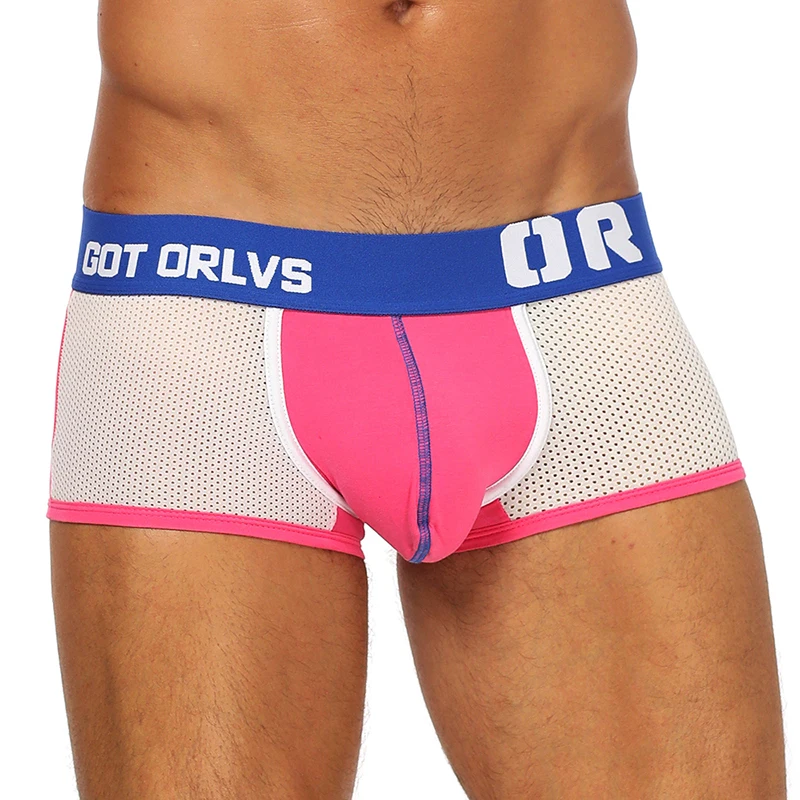 Бренд ORLVS 2019 мужское нижнее белье боксеры шорты новые сексуальные мужские