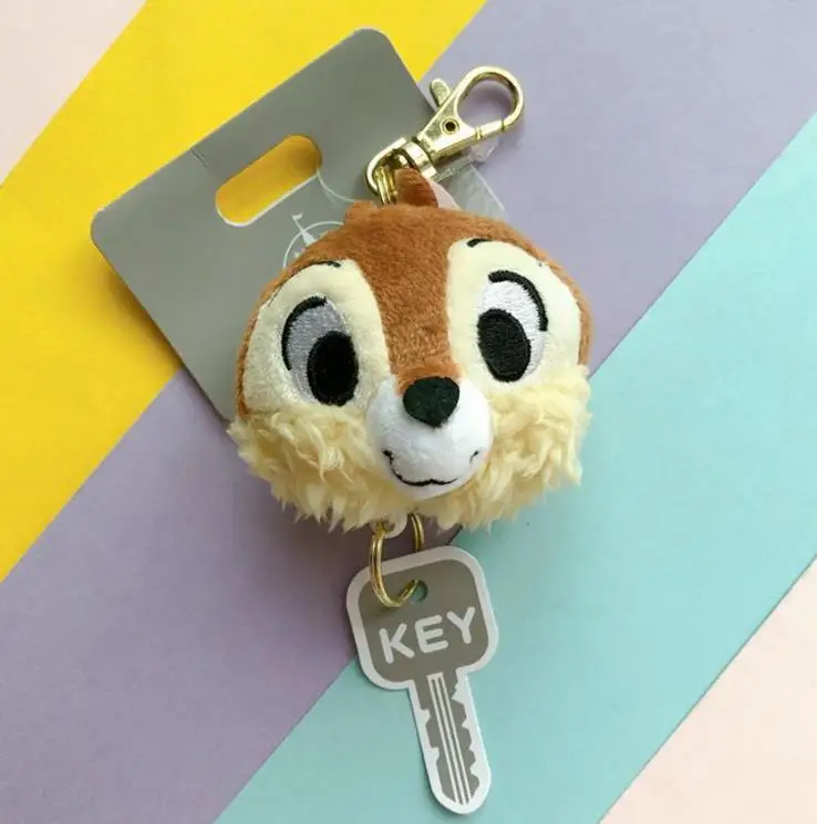 Squirrel 1 шт. прекрасный плюшевый Телескопический брелок мультфильм Лило и стежка кулон Мягкие плюшевые игрушки плюшевые куклы Детский подарок - Цвет: Squirrel