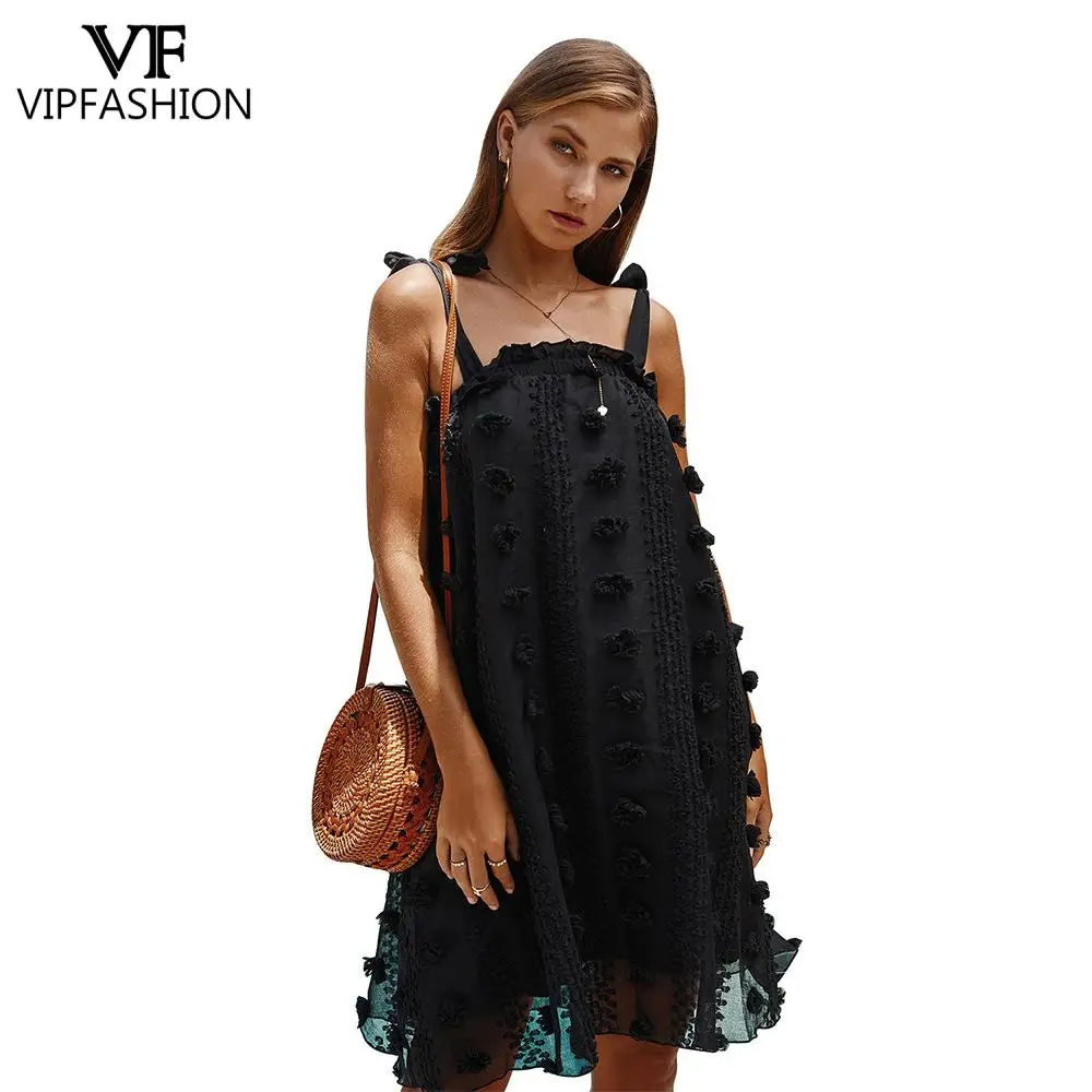 VIP модное летнее платье на лямках с повседневные свободные однотонные Цвет