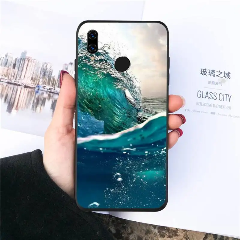 

Waves big sea landscape Phone Cases For Huawei honor Mate P 10 20 30 40 Pro 10i 9 10 20 8 x Lite Luxury brand shell funda coque