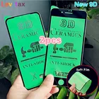 2 шт. новая 9D для iPhone 12pro max 11 Pro XR XS керамическая Защитная пленка для iphone X 8 7 6 Plus полное покрытие мягкая защита экрана
