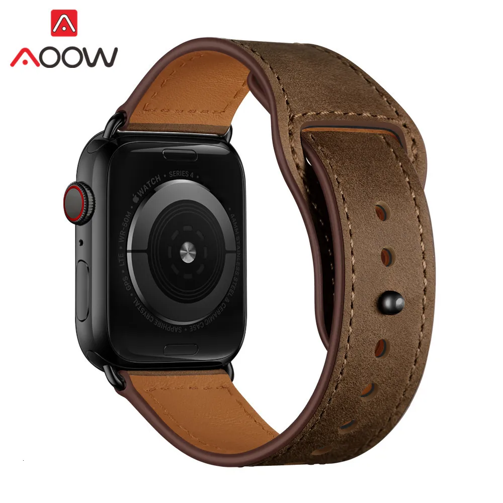 Ремешок-Петля из натуральной кожи для часов Apple Watch 38 мм 42 мм 40 мм 44 мм браслет-ремешок для часов Карлос Корреа аксессуары для iwatch 1 2 3 4