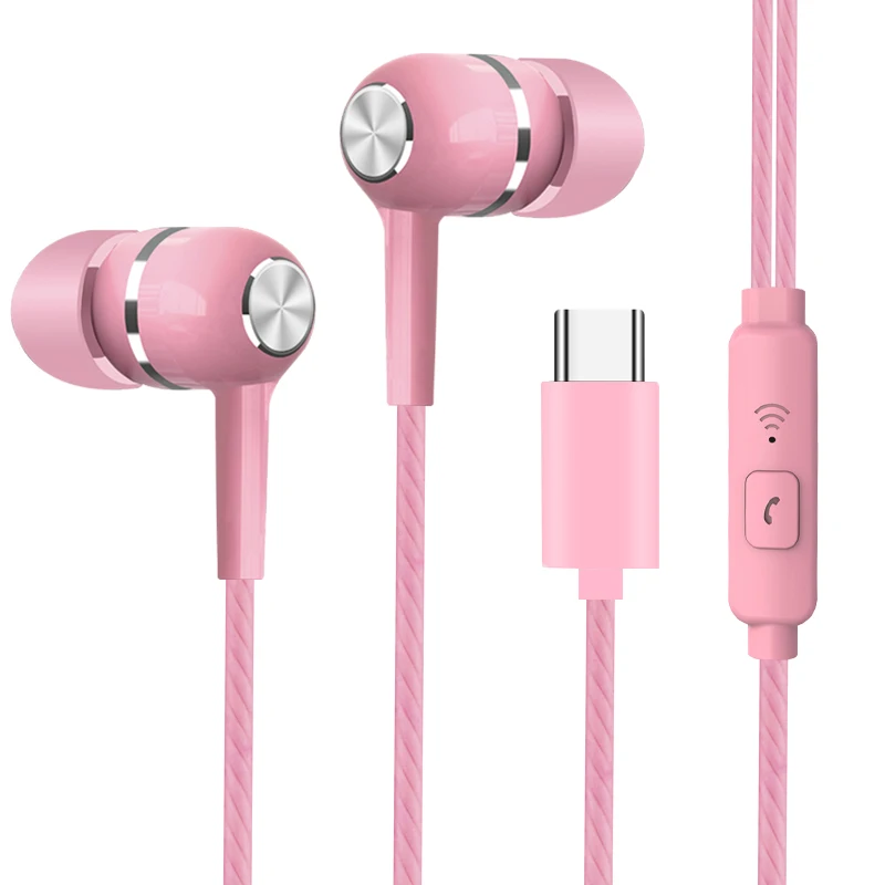 S17C Pink VPB интерфейс type-c полностью совместимые модные трендовые Универсальные наушники оптом - Цвет: S17C Pink