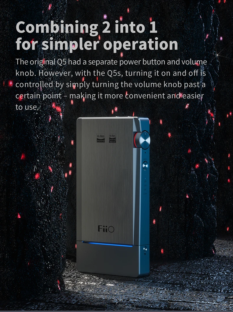 FiiO Q5s Bluetooth 5,0 Dual AK4493EQ DSD256 PCM 768 k/32 бит ЦАП и усилитель USB усилитель DAC для iPhone/компьютера/Android/sony