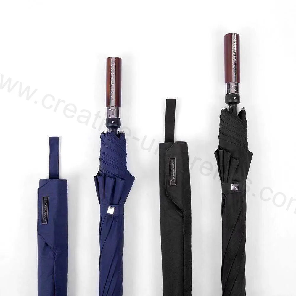 Зонт для гольфа из твердого дерева и сплава 120 см | Дом сад