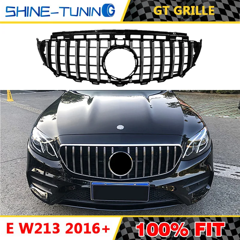 Подходят для нового E класса W213 E63 amg GTR GT R решетка E200 E300 E320 2016 2019 с/выдвижной