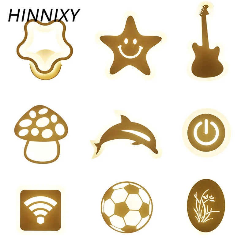 Hinnixy простой акриловый ночной Светильник для детей прикроватный светодиодный