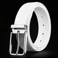 high end casual belt japanese buckle pin buckle simple luxury brand design cowhide belt new trend fashion all match mens belt