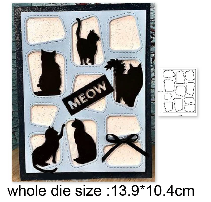 

Corner Dies background Fence Frame Metal Cutting Dies For Card Making New 2020 Scrapbooking Album